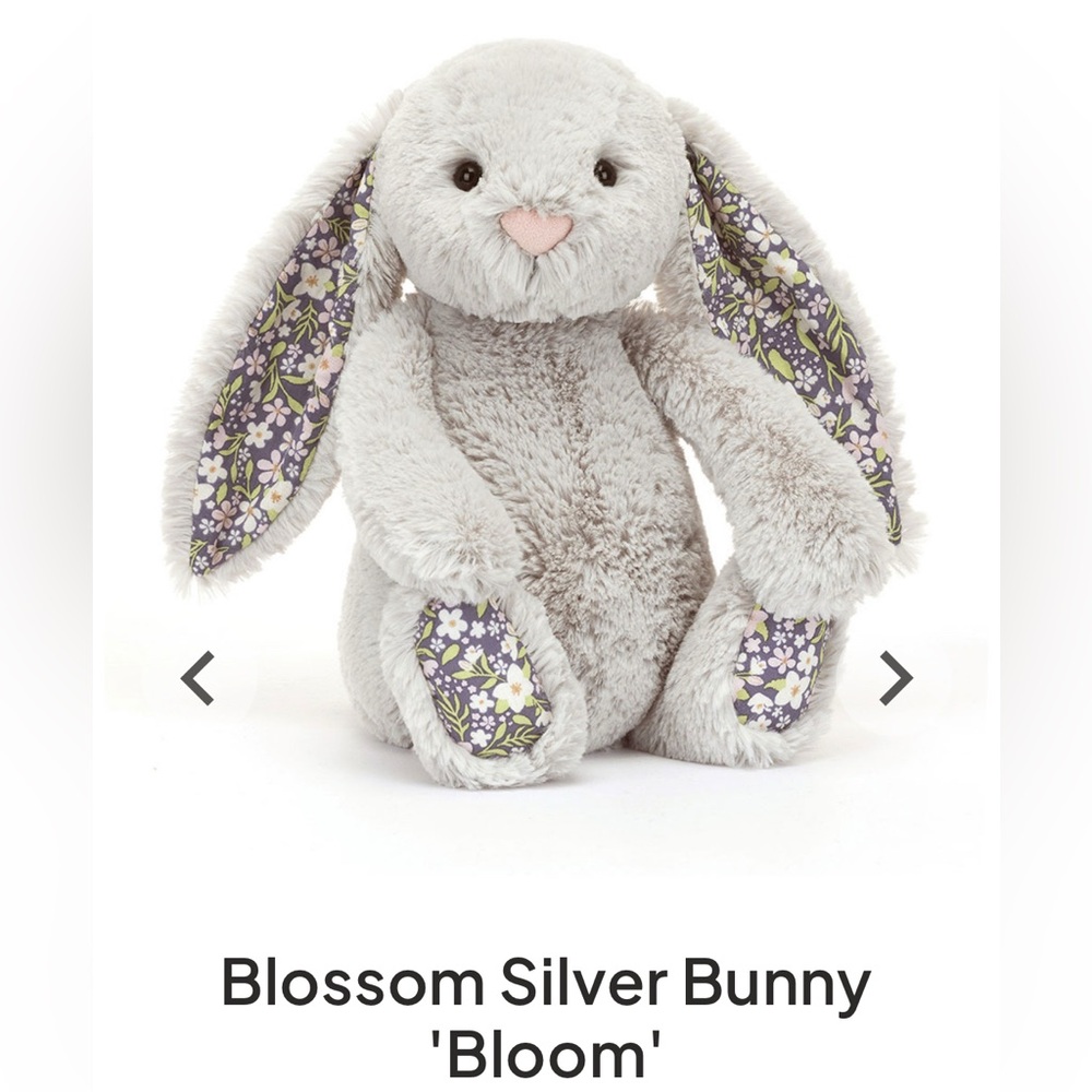 NWT Blossom Silver Bunny 'Bloom' (SMALL)